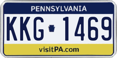 PA license plate KKG1469