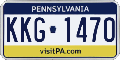 PA license plate KKG1470