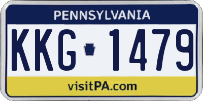 PA license plate KKG1479