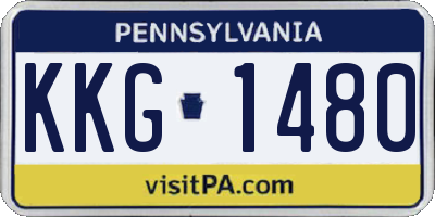 PA license plate KKG1480