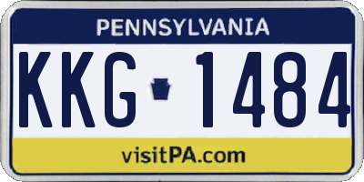 PA license plate KKG1484