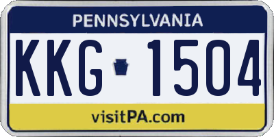 PA license plate KKG1504
