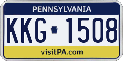 PA license plate KKG1508