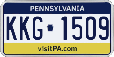 PA license plate KKG1509