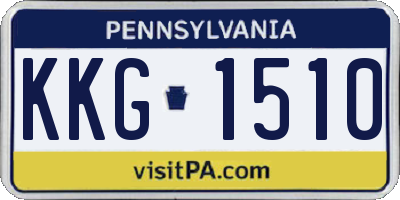 PA license plate KKG1510