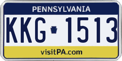 PA license plate KKG1513