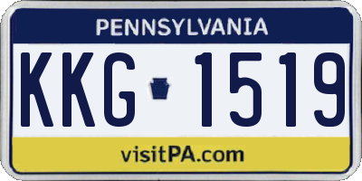 PA license plate KKG1519