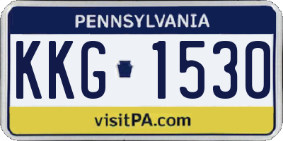PA license plate KKG1530