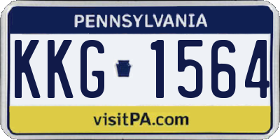 PA license plate KKG1564