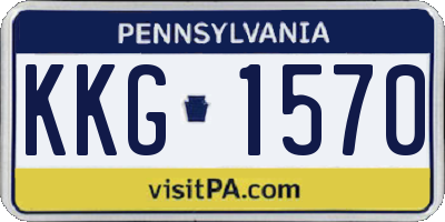 PA license plate KKG1570