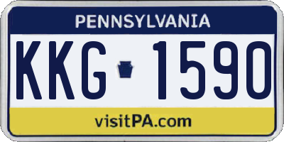 PA license plate KKG1590