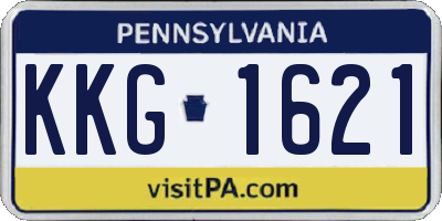 PA license plate KKG1621