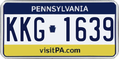 PA license plate KKG1639