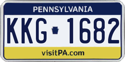 PA license plate KKG1682