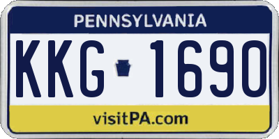 PA license plate KKG1690