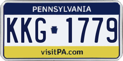 PA license plate KKG1779