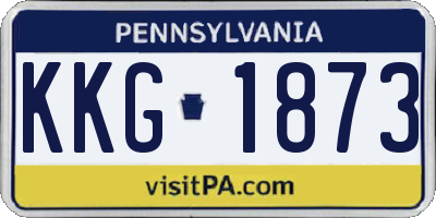 PA license plate KKG1873
