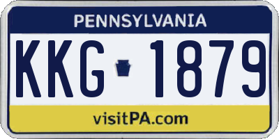PA license plate KKG1879