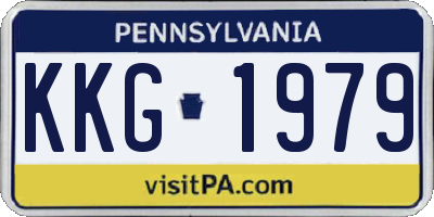 PA license plate KKG1979
