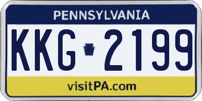 PA license plate KKG2199
