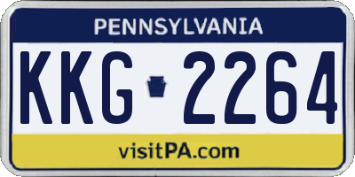 PA license plate KKG2264