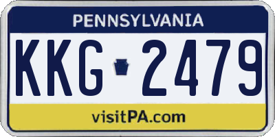 PA license plate KKG2479