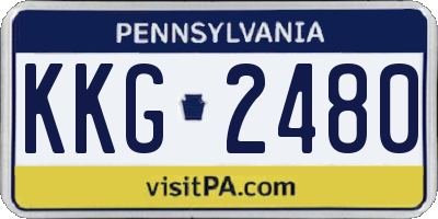 PA license plate KKG2480