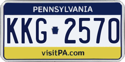 PA license plate KKG2570