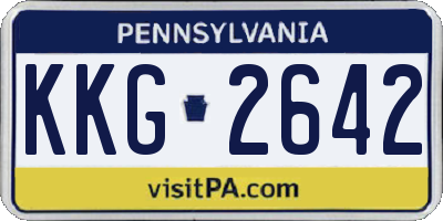 PA license plate KKG2642