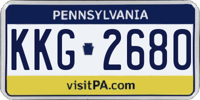 PA license plate KKG2680
