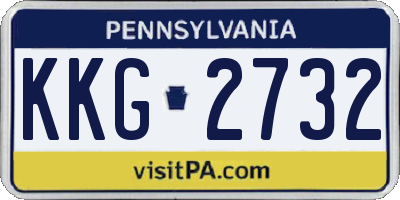 PA license plate KKG2732