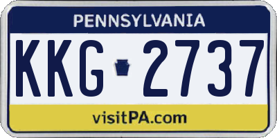 PA license plate KKG2737