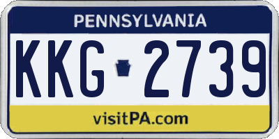 PA license plate KKG2739