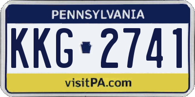 PA license plate KKG2741