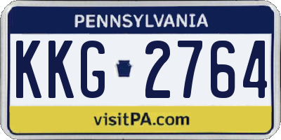 PA license plate KKG2764