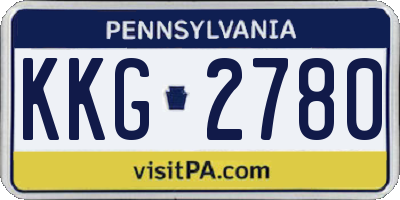 PA license plate KKG2780