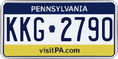 PA license plate KKG2790