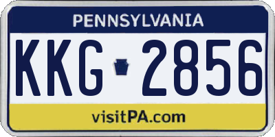 PA license plate KKG2856