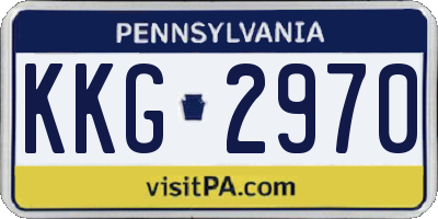 PA license plate KKG2970