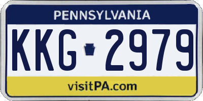 PA license plate KKG2979