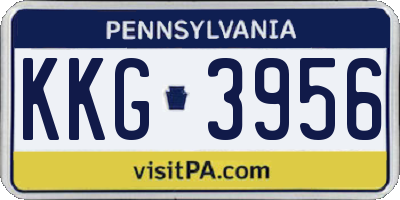 PA license plate KKG3956