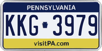 PA license plate KKG3979
