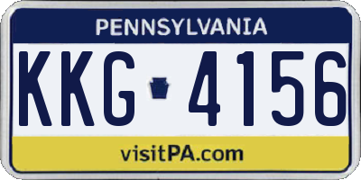PA license plate KKG4156