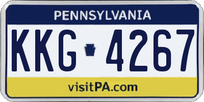 PA license plate KKG4267
