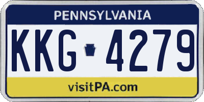 PA license plate KKG4279