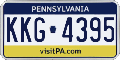 PA license plate KKG4395