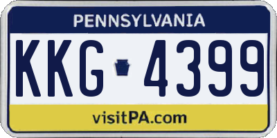 PA license plate KKG4399
