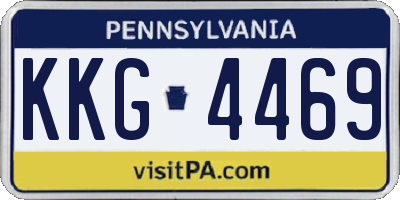PA license plate KKG4469