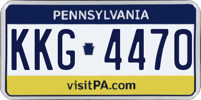PA license plate KKG4470