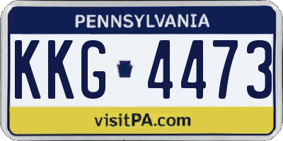 PA license plate KKG4473